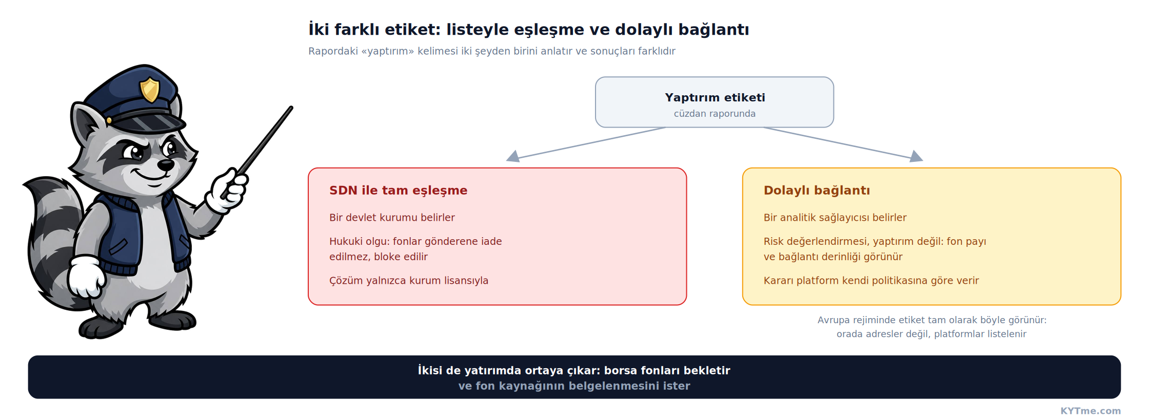 Rapordaki yaptırım etiketi: ne zaman bloke, ne zaman risk değerlendirmesi